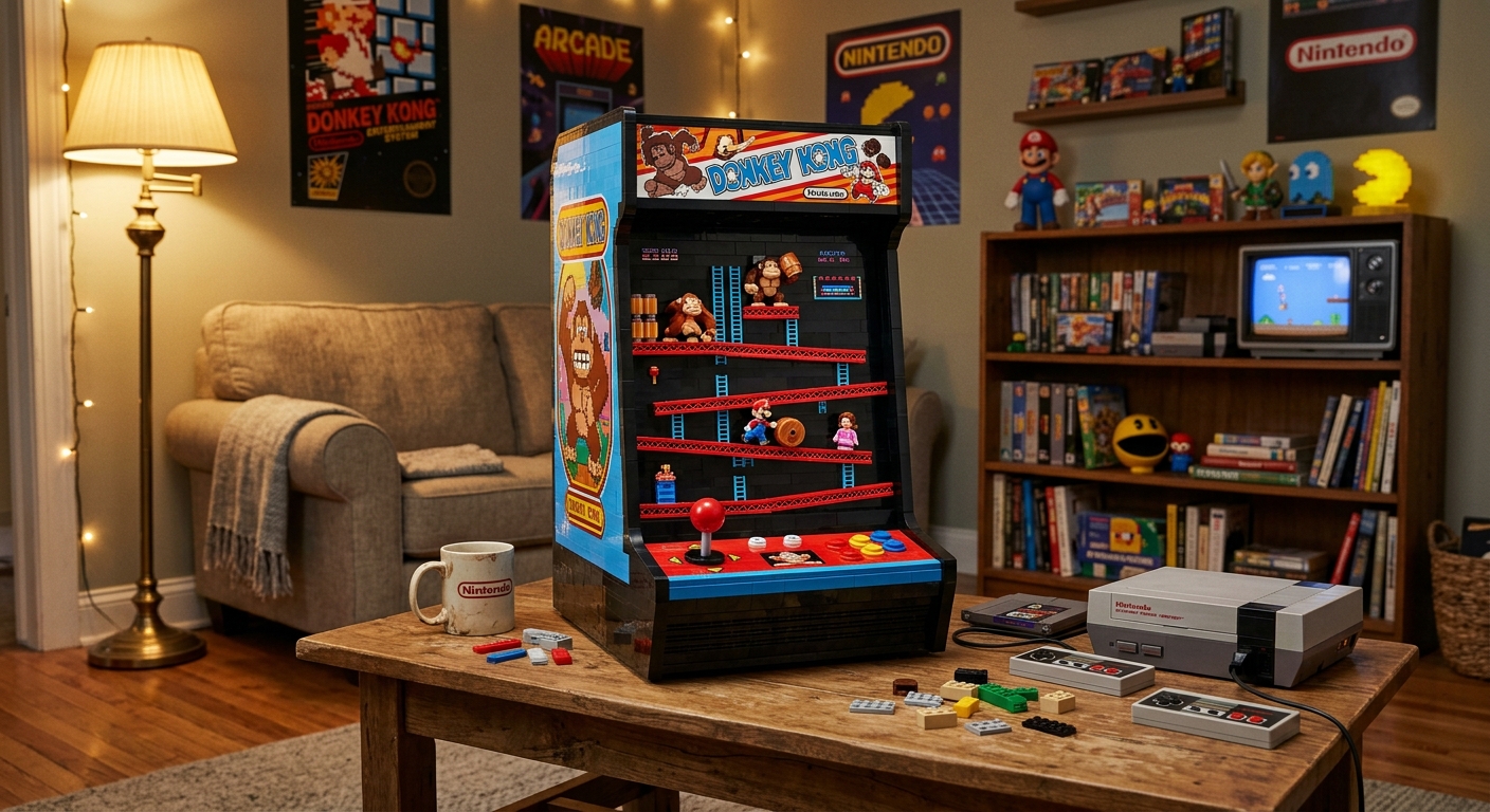Join Mario in an Epic Barrel-Jumping Adventure with Lego’s Donkey Kong Arcade Machine – Insights from Miyamoto!