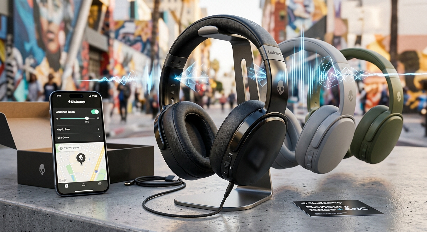 Experience Unmatched Sound: Skullcandys Bass-Boosting Crusher Headphones Now Feature Boses Advanced Noise Cancellation!