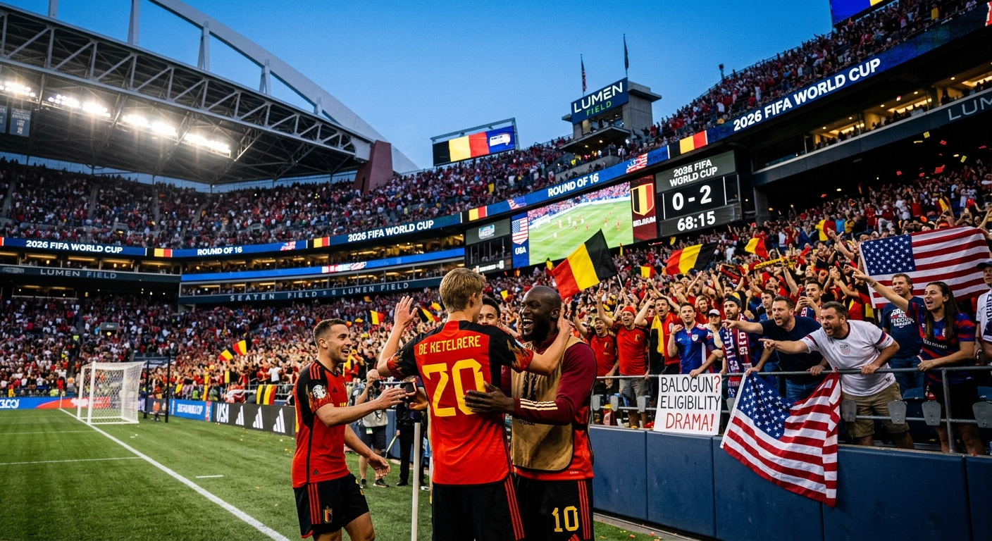 Stunning Defeat: U.S. Falls to Belgium 4-1 as Balogun Takes the Field After Trumps FIFA Call